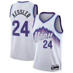 Edoa U.Jazz #24 Walker Kessler White Swingman Jerseys - Association Editio