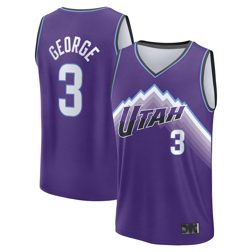Edoa U.Jazz #3 Keyonte George Fanatics Purple Fast Break Jerseys - Icon Edition