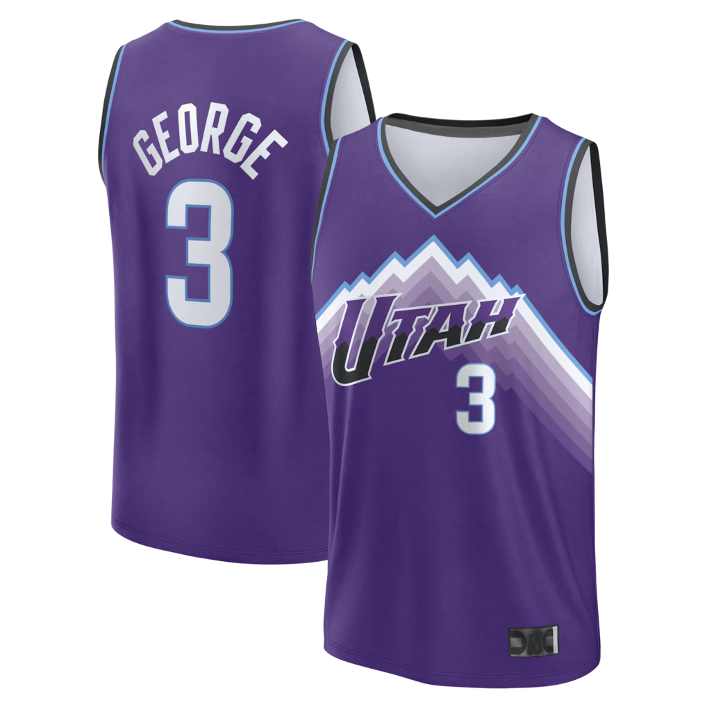Edoa U.Jazz #3 Keyonte George Fanatics Purple Fast Break Replica Jerseys - Icon Edition