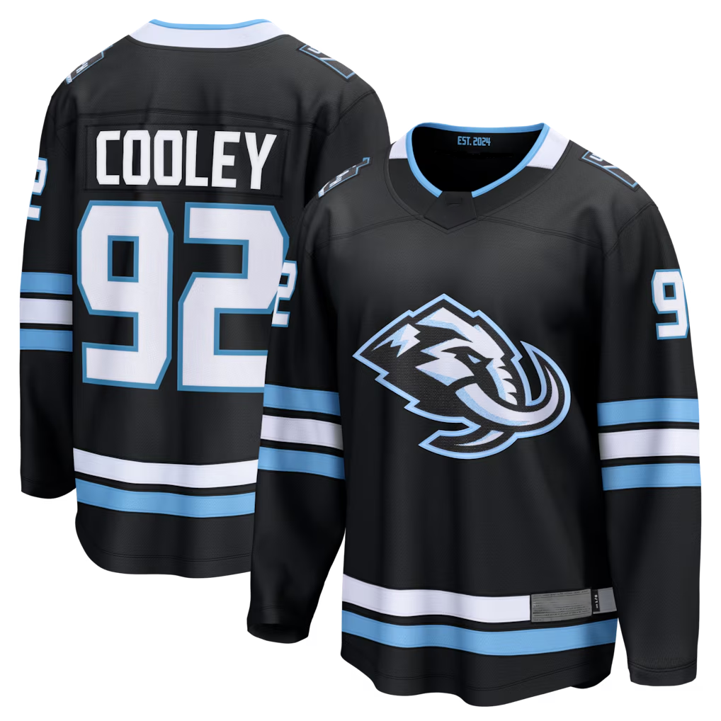 Gdoa U.Mammoth #92 Logan Cooley Black Home Breakaway Jerseys