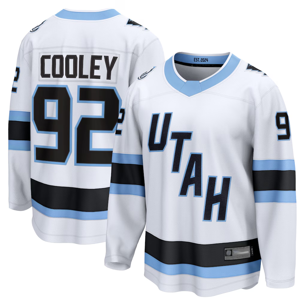 Gdoa U.Mammoth #92 Logan Cooley White Away Breakaway Player Jerseys