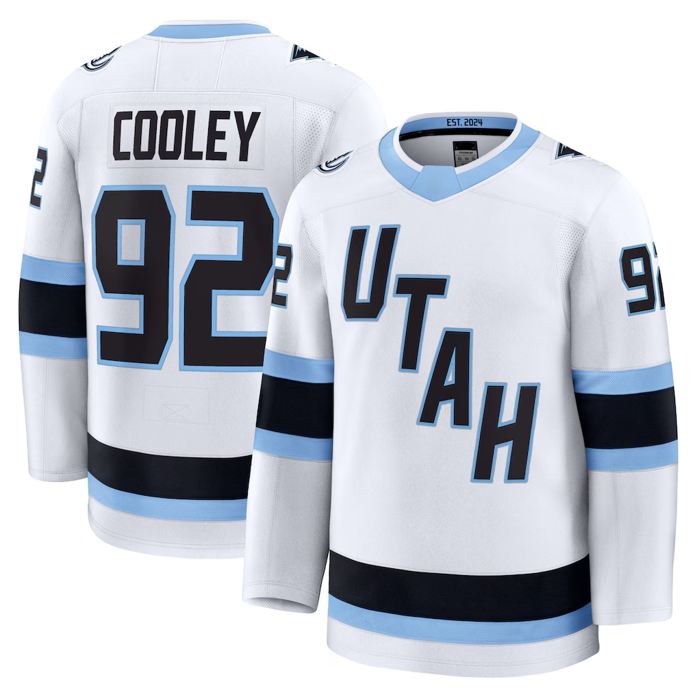 Gdoa U.Mammoth #92 Logan Cooley White Away Premium Player Jerseys