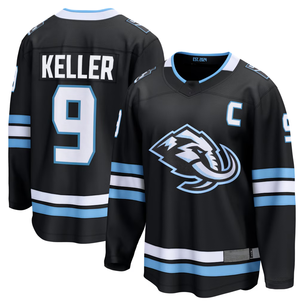 Gdoa U.Mammoth #9 Clayton Keller Black Home Breakaway Jerseys
