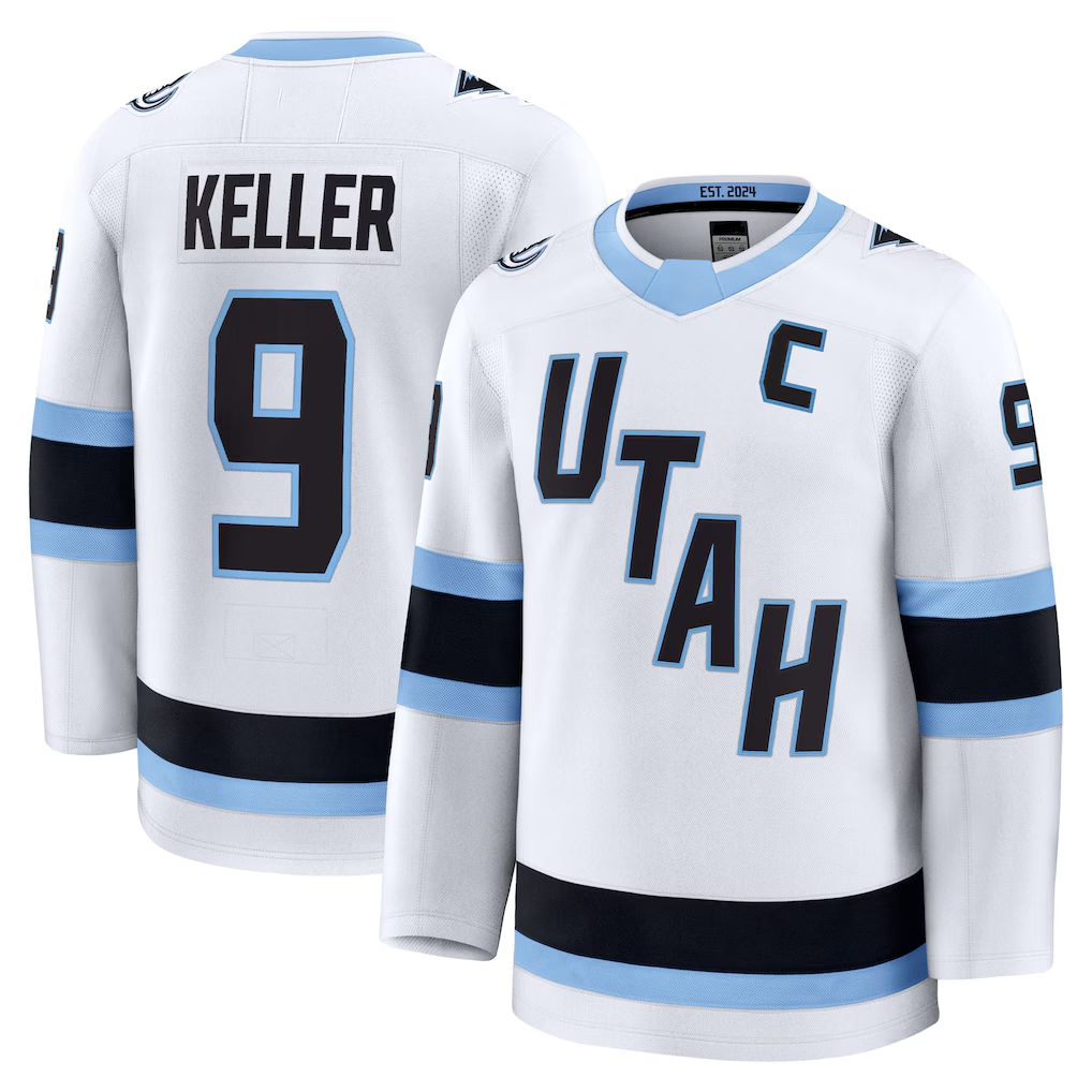Gdoa U.Mammoth #9 Clayton Keller White Away Premium Player Jerseys
