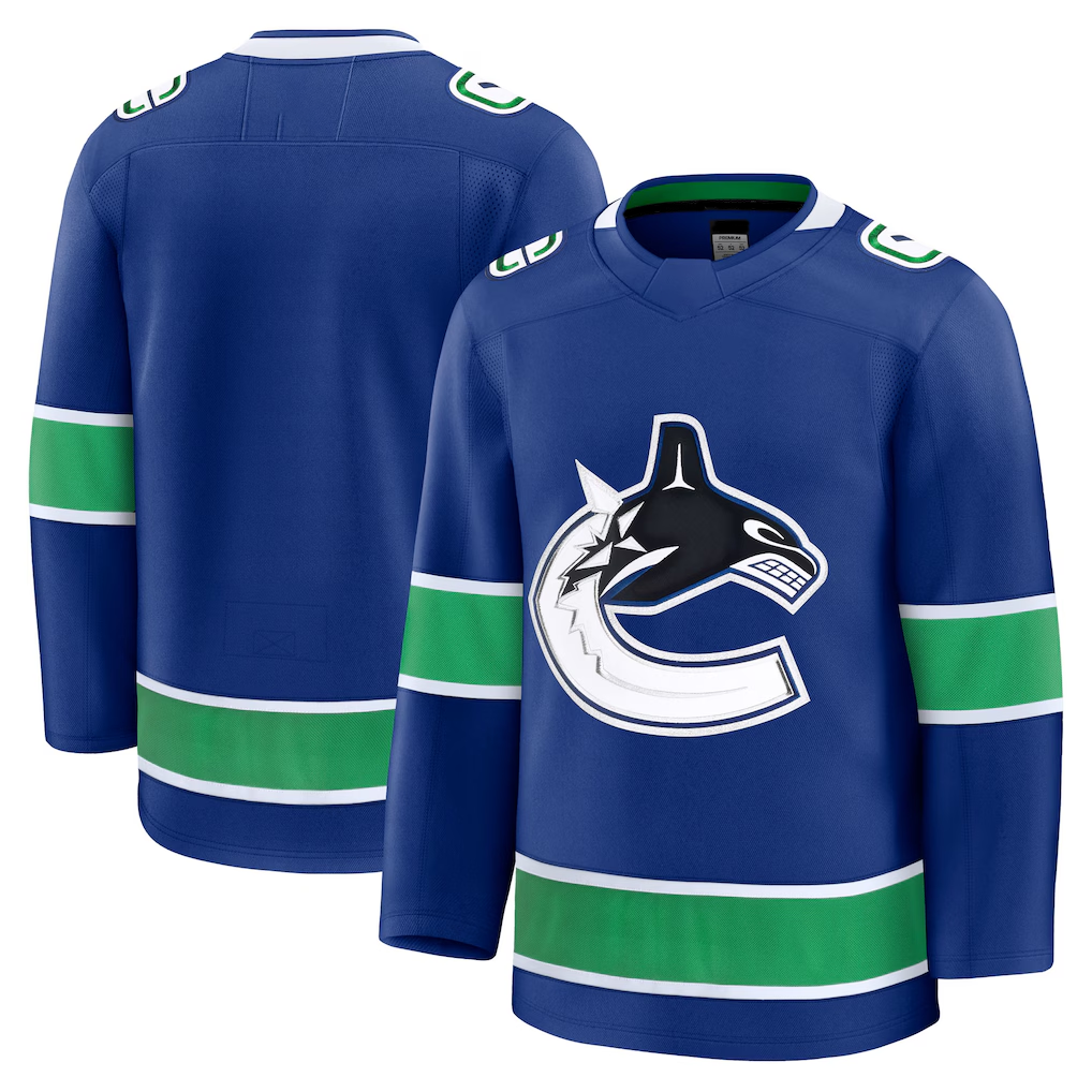 Gdoa V.Canucks Blue Home Premium Jerseys