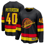 Gdoa V.Canucks #40 Elias Pettersson Black Breakaway Jerseys