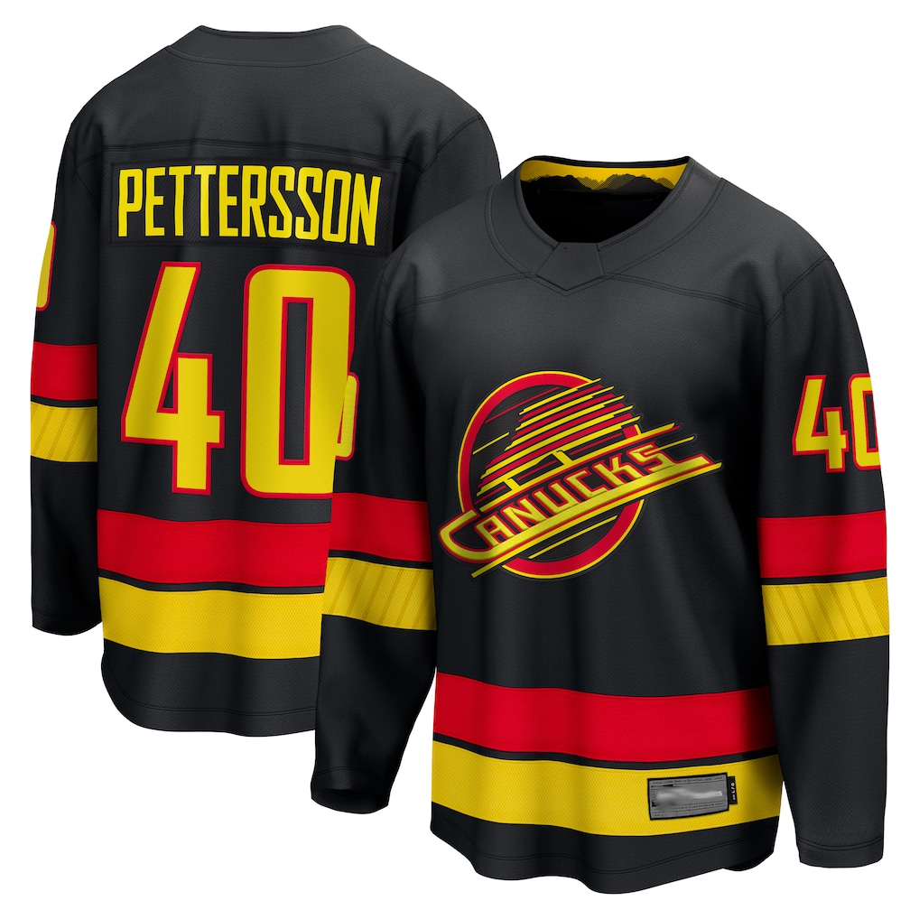 Gdoa V.Canucks #40 Elias Pettersson Black Breakaway Jerseys