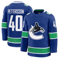 Gdoa V.Canucks #40 Elias Pettersson Blue Home Premium Jerseys