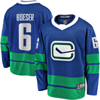 Gdoa V.Canucks #6 Brock Boeser Blue Breakaway Jerseys