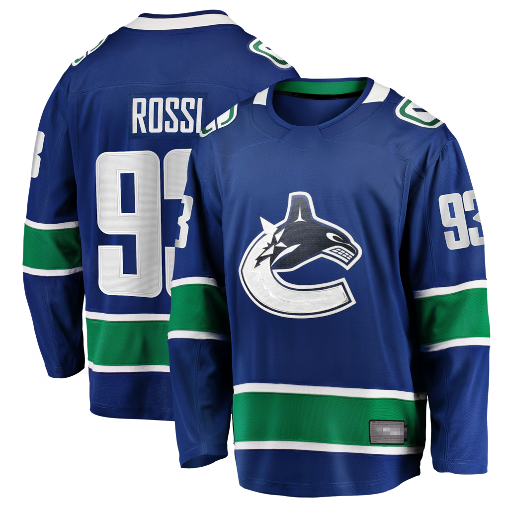 Gdoa V.Canucks #93 Marco Rossi Blue Home Premier Breakaway Player Jerseys