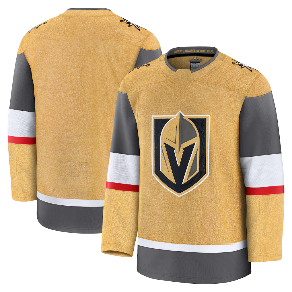 Gdoa V.Golden Knights Gold Home Premium Jerseys