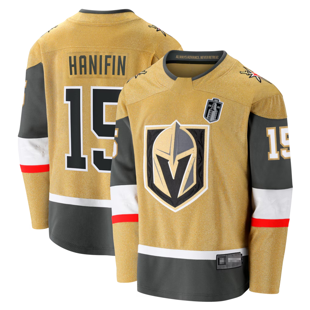 Gdoa V.Golden Knights #15 Noah Hanifin Gold 2026 Stanley Cup Final Breakaway Jerseys