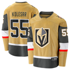 Gdoa V.Golden Knights #55 Keegan Kolesar Gold Home Breakaway Jerseys
