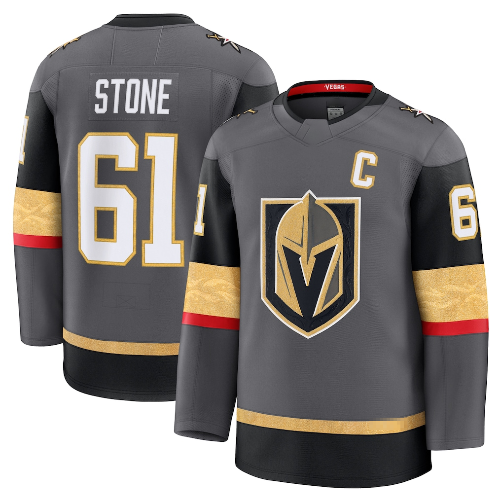 Gdoa V.Golden Knights #61 Mark Stone Gray Alternate Premium Jerseys