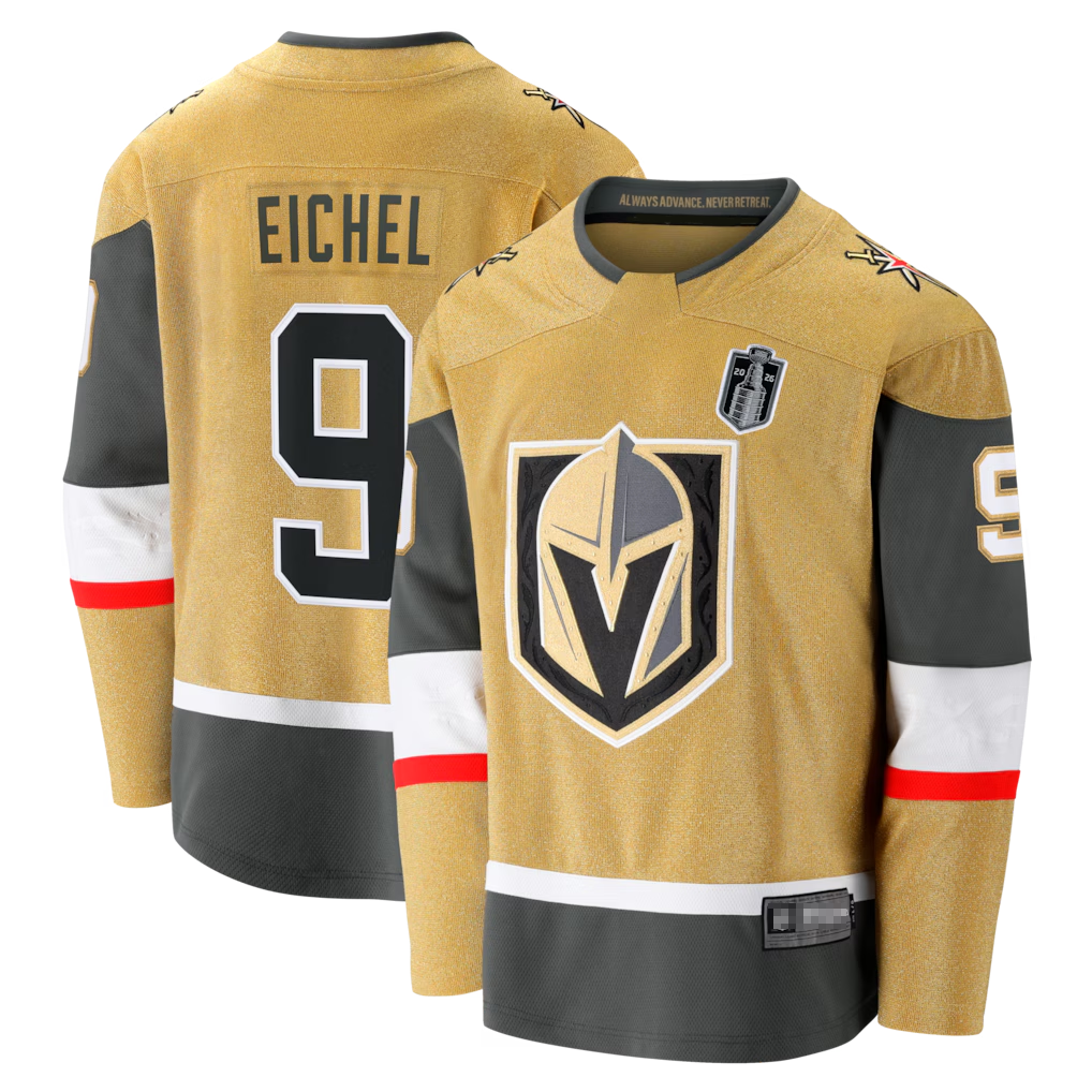 Gdoa V.Golden Knights #9 Jack Eichel Gold 2026 Stanley Cup Final Breakaway Jerseys