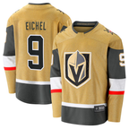 Gdoa V.Golden Knights #9 Jack Eichel Gold Home Breakaway Stitched Jerseys
