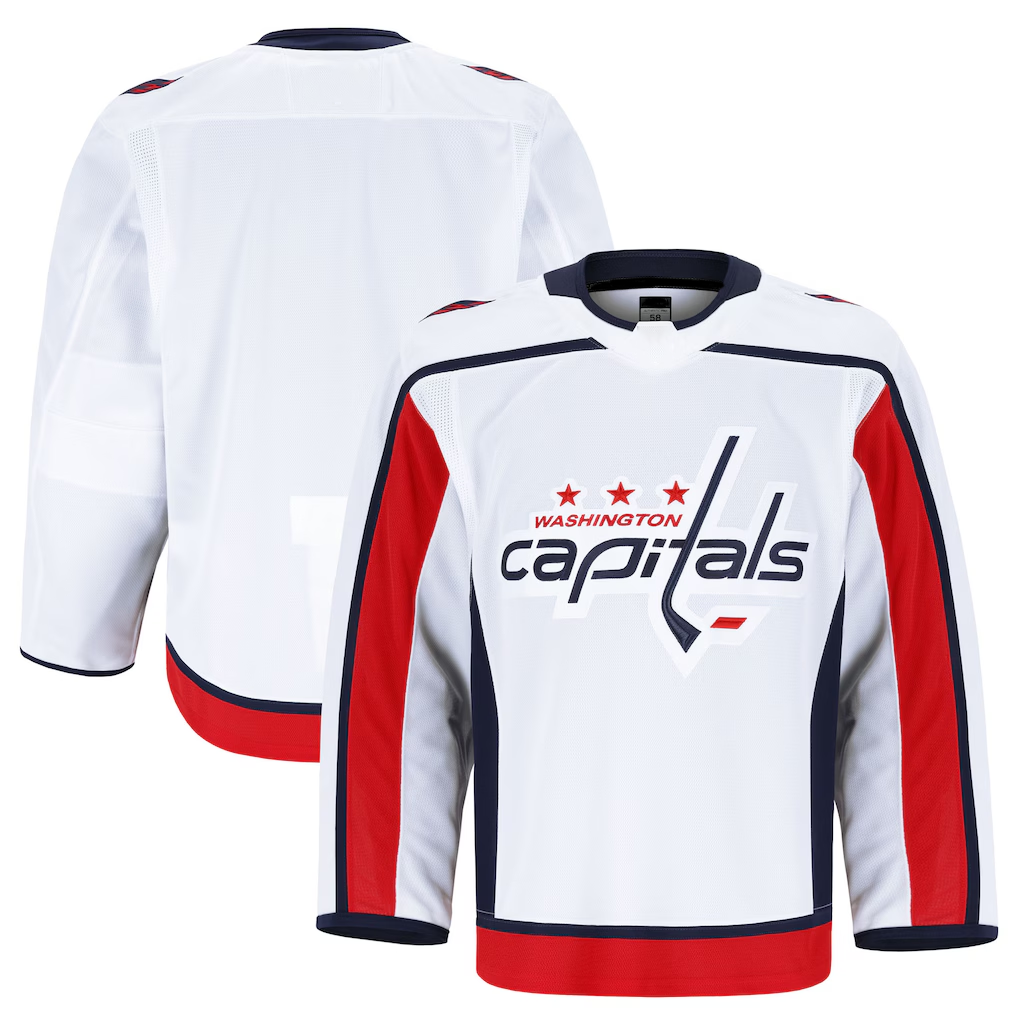Gdoa W.Capitals White Away Authentic Pro Jerseys