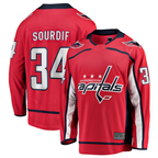 Gdoa W.Capitals #34 Justin Sourdif Red Home Breakaway Jerseys