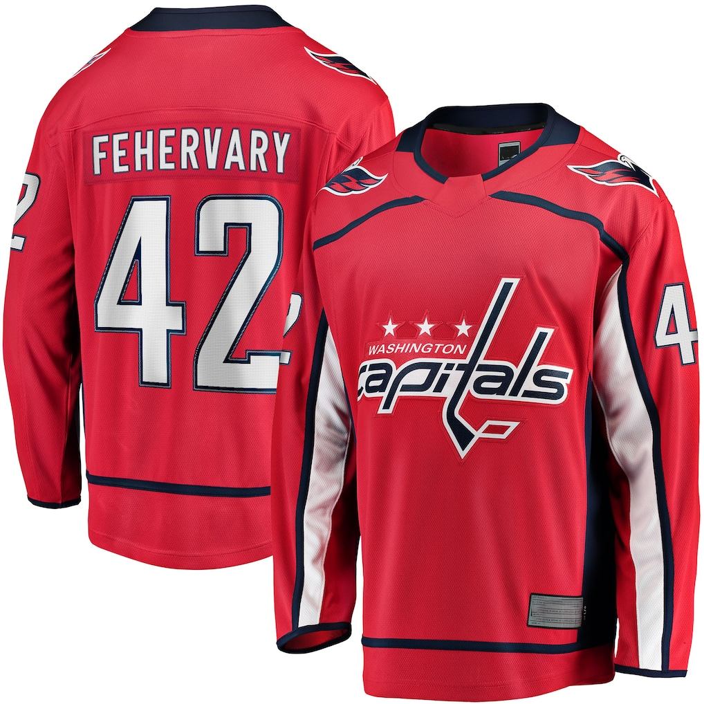 Gdoa W.Capitals #42 Martin Fehervary Red Home Breakaway Player Jerseys
