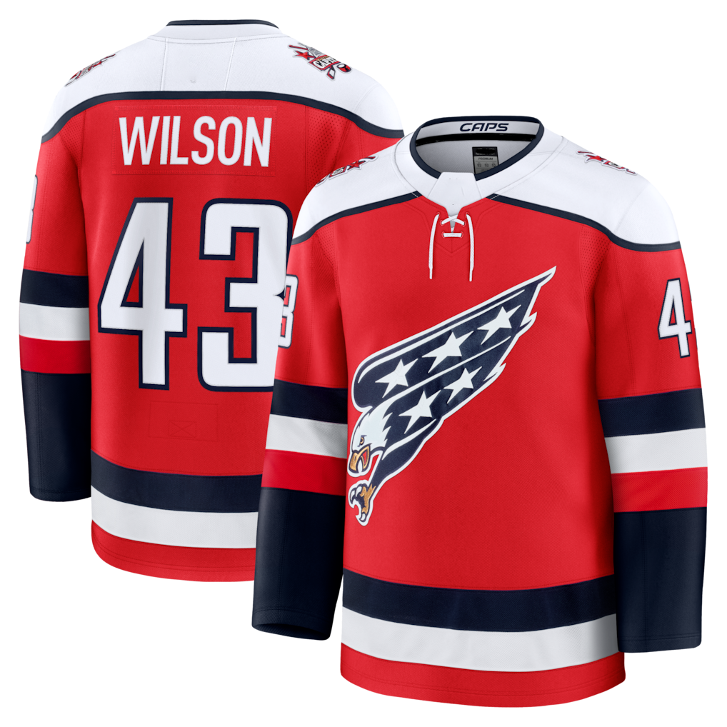 Gdoa W.Capitals #43 Tom Wilson Red Alternate Premium Player Jerseys