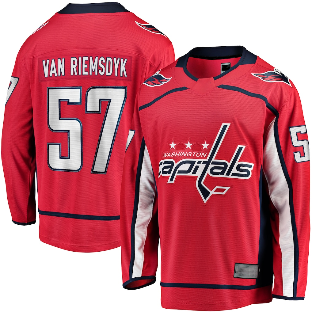 Gdoa W.Capitals #57 Trevor van Riemsdyk Red Home Breakaway Jerseys