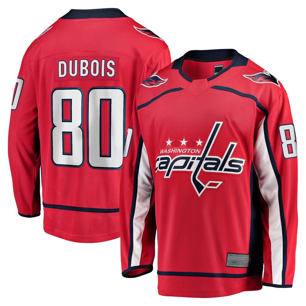 Gdoa W.Capitals #80 Pierre-Luc Dubois Red Home Premier Breakaway Player Jerseys