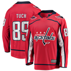 Gdoa W.Capitals #89 Alex Tuch Red Home Breakaway Jerseys