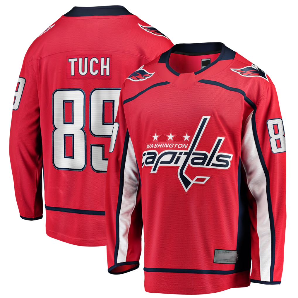 Gdoa W.Capitals #89 Alex Tuch Red Home Breakaway Jerseys