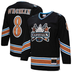 Gdoa W.Capitals #8 Alexander Ovechkin Mitchell & Ness Black 2005-06 Power Play Jerseys