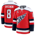 Gdoa W.Capitals #8 Alexander Ovechkin Red Alternate Premium Player Jerseys