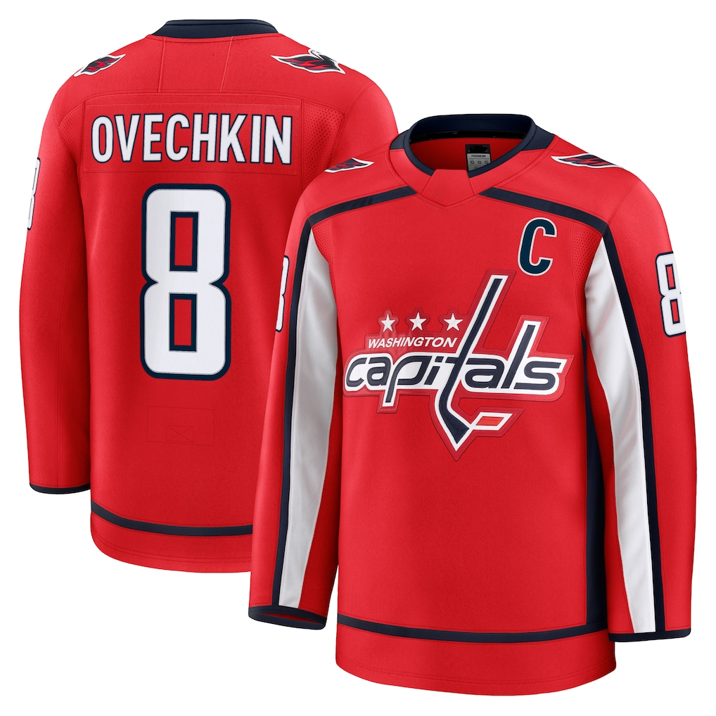 Gdoa W.Capitals #8 Alexander Ovechkin Red Home Premium Jerseys