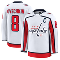 Gdoa W.Capitals #8 Alexander Ovechkin White Away Premium Jerseys