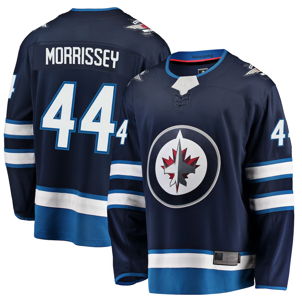 Gdoa W.Jets #44 Josh Morrissey Navy Breakaway Replica Jerseys