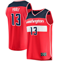 Edoa W.Wizards #13 Jordan Poole Red Fast Break Player Jerseys - Icon Edition