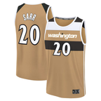 Edoa W.Wizards #20 Alex Sarr Gold 2025-26 City Edition Fast Break Jerseys