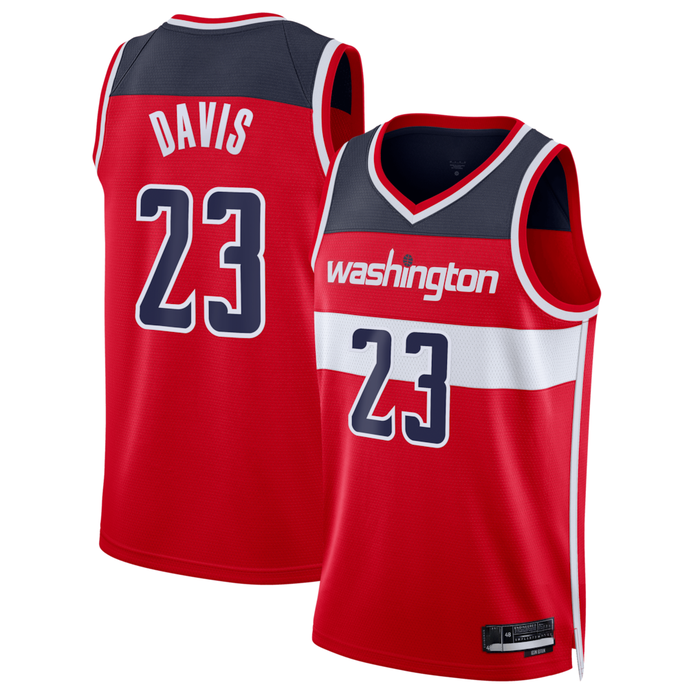 Edoa W.Wizards #23 Anthony Davis Red Swingman Jerseys - Icon Edition