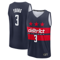 Edoa W.Wizards #3 Trae Young Navy Fast Break - Statement Edition