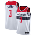 Edoa W.Wizards #3 Trae Young White Swingman Jerseys - Association Edition