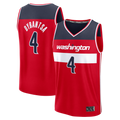 Edoa W.Wizards #4 AJ Dybantsa Red 2026 Draft First Round Pick Fast Break Jersey s- Icon Edition