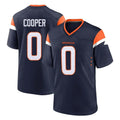 D.Broncos #0 Jonathon Cooper Player Navy Home Game Gdoa Stitched Jerseys