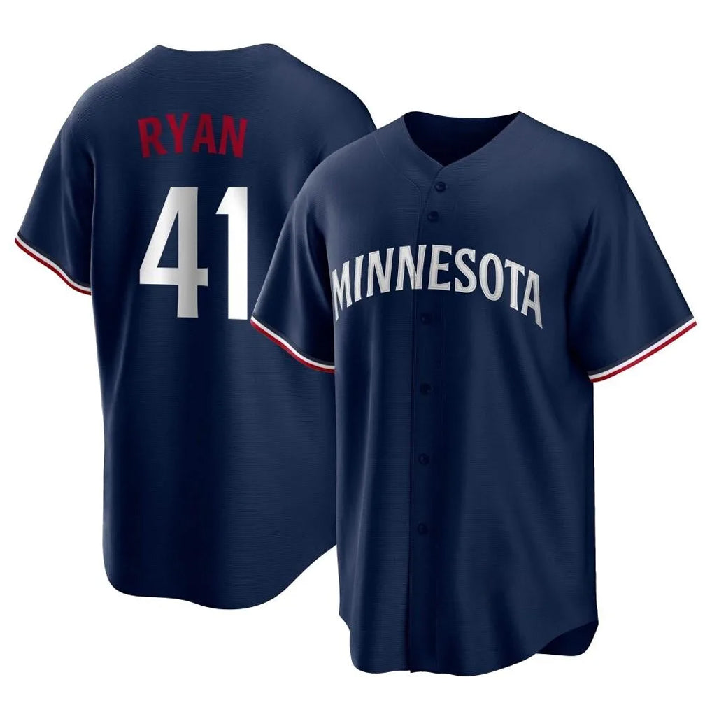 M.Twins #41 Joe Ryan Player Navy Replica Alternate Home Fdoa Stitched Jerseys