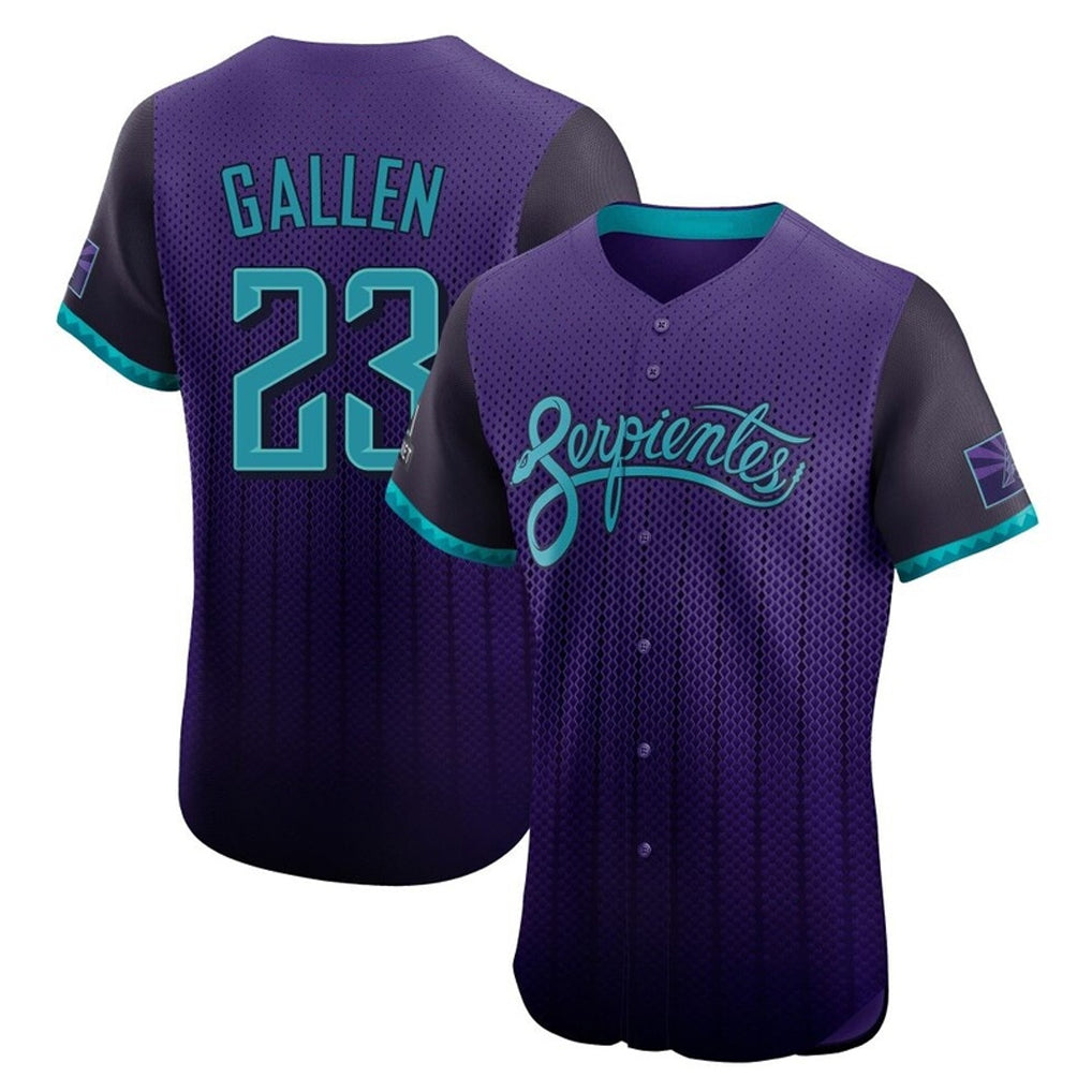 A.Diamondbacks #23 Zac Gallen Player Purple City Connect Limited Elite Home Game Gdoa Stitched Jerseys