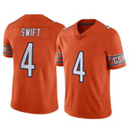 C.Bears #4 D'Andre Swift Player Orange Alternate Vapor Limited Home Game Gdoa Stitched Jerseys