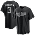 M.Twins #3 Harmon Killebrew Player Black Home Game Fdoa Stitched Jerseys