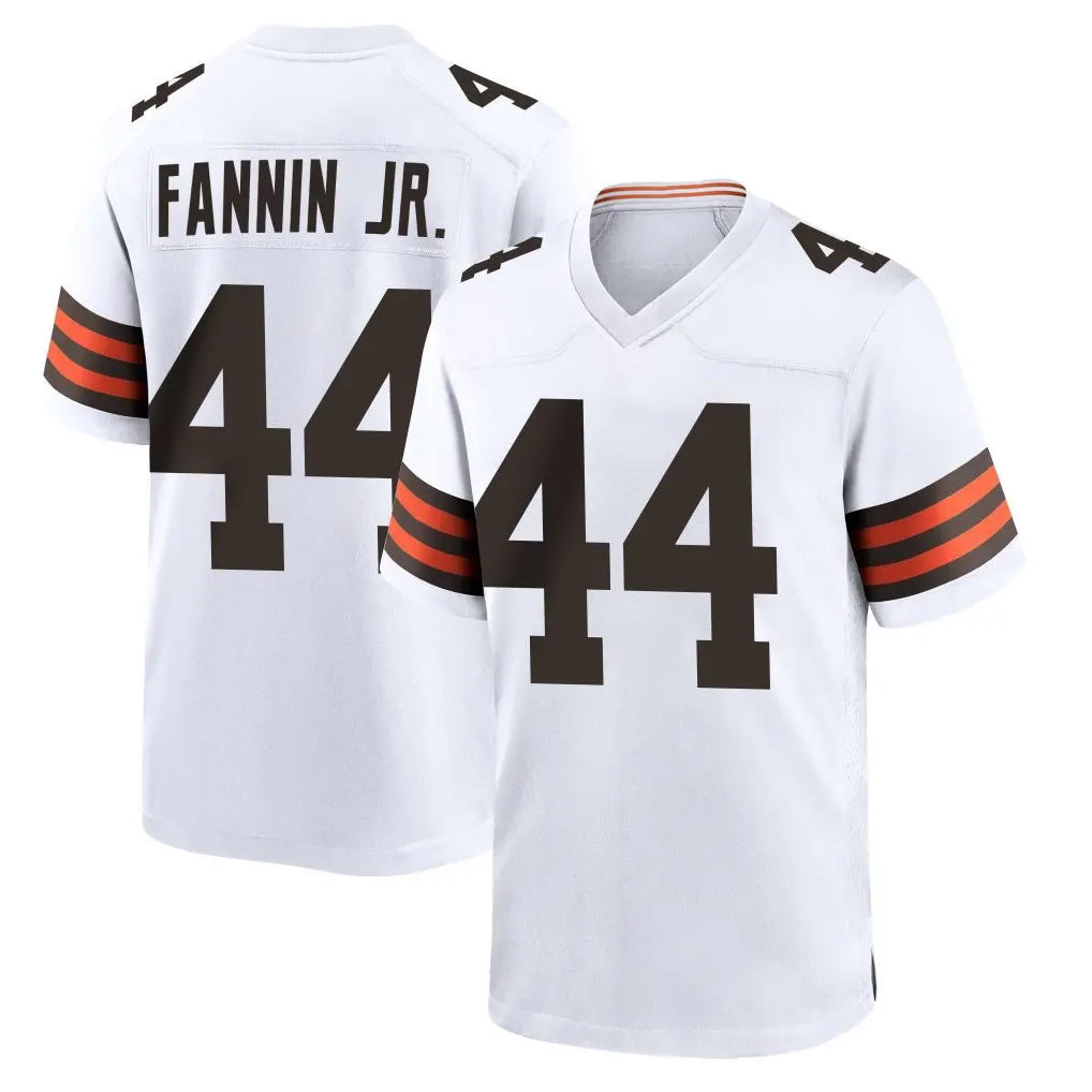 C.Browns #44 Harold Fannin Jr. Player White Home Game Gdoa Stitched Jerseys