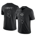 C.Bears #4 D'Andre Swift Player Black REFLECTIVE Limited Game Gdoa Stitched Jerseys