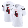 H.Texans #4 Woody Marks Player White Home Game Gdoa Stitched Jerseys
