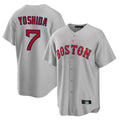 B.Red Sox #7 Masataka Yoshida Player Gray Road Home Game Gdoa Stitched Jerseys