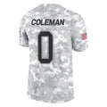 B.Bills #0 Keon Coleman Player Arctic Camo Salute to Service Limited Gdoa Stitched Jerseys