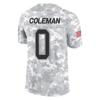 B.Bills #0 Keon Coleman Player Arctic Camo Salute to Service Limited Gdoa Stitched Jerseys